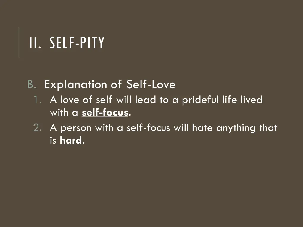 ii self pity 2