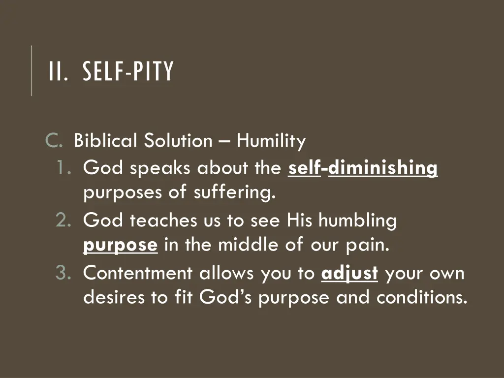 ii self pity 3