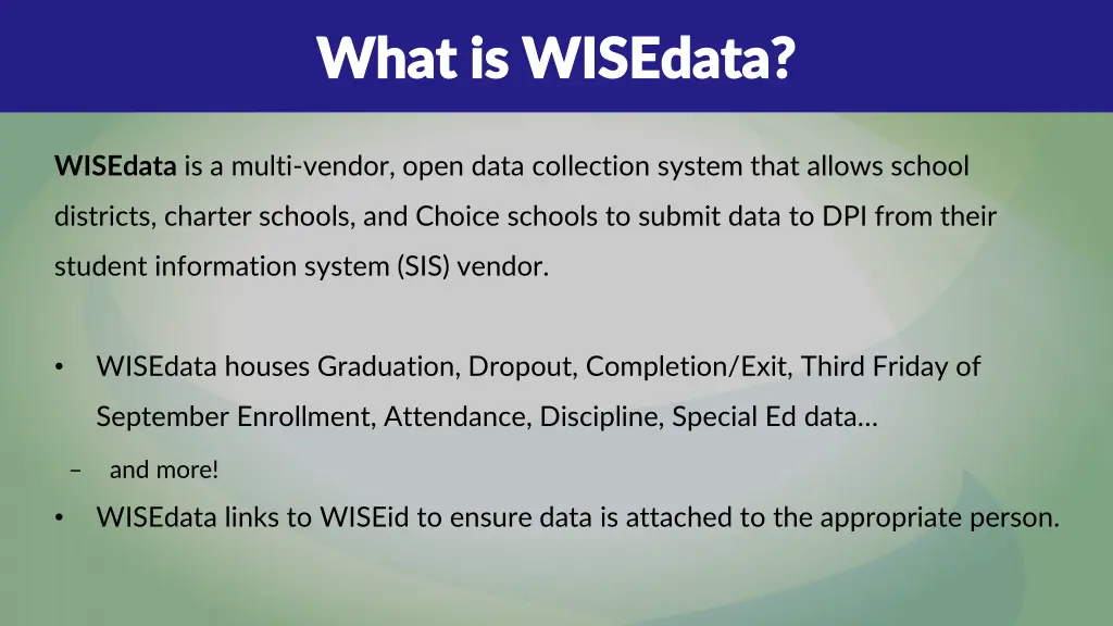what is wisedata what is wisedata
