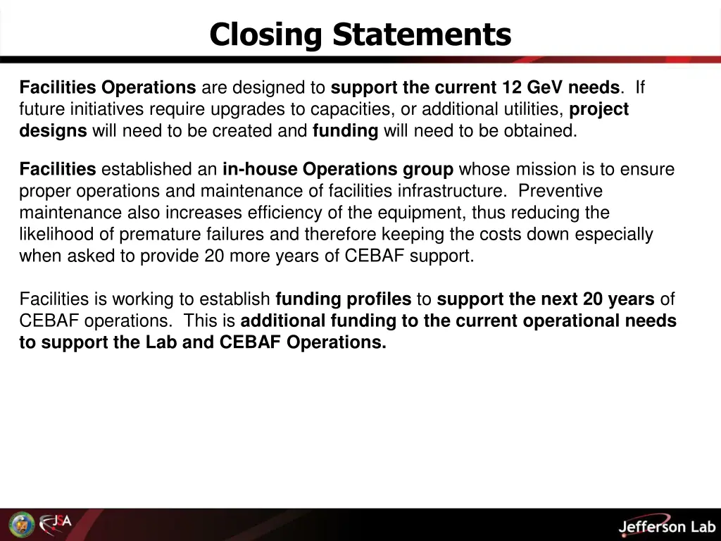 closing statements