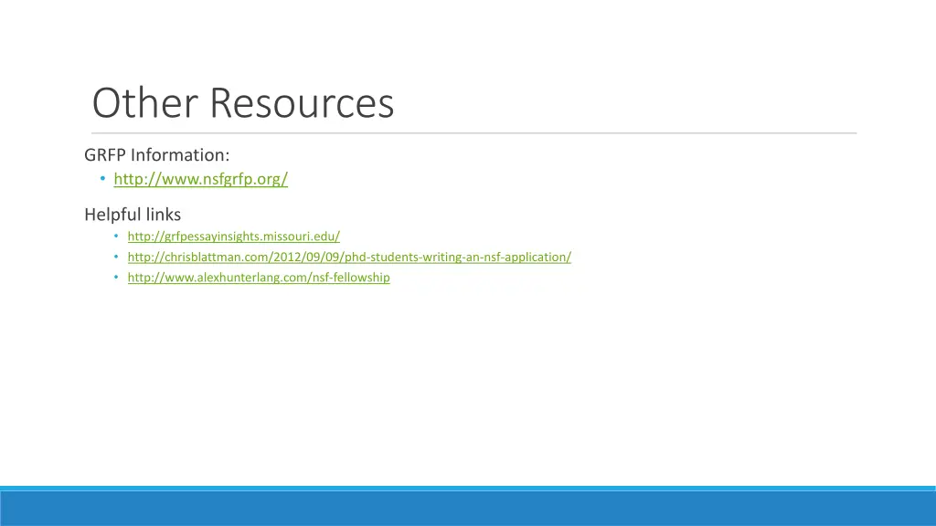 other resources
