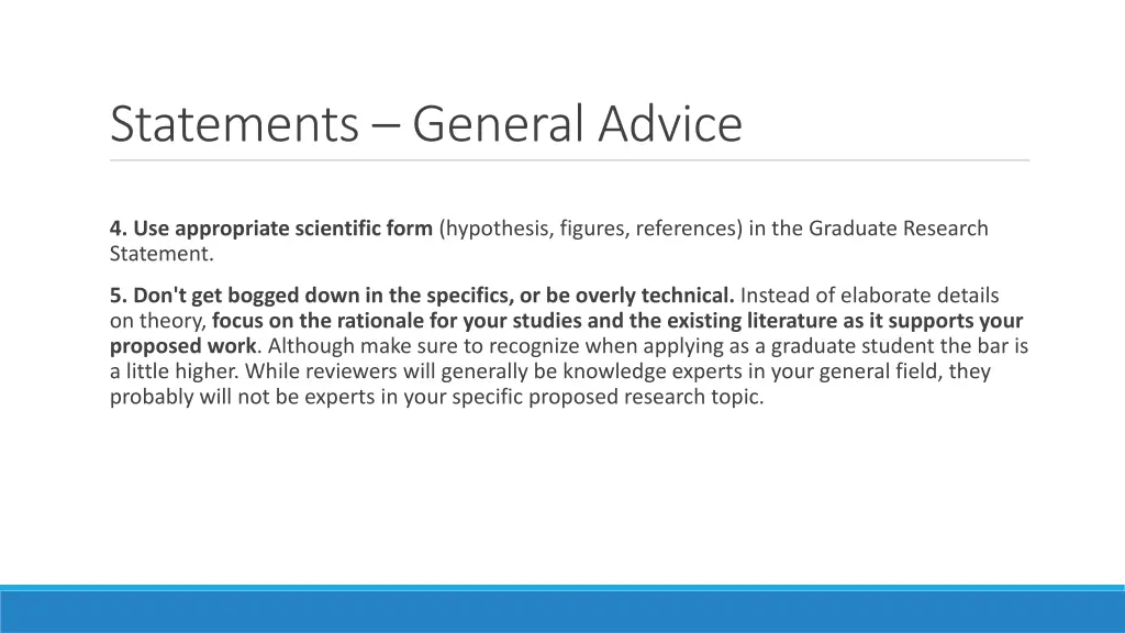 statements general advice 3