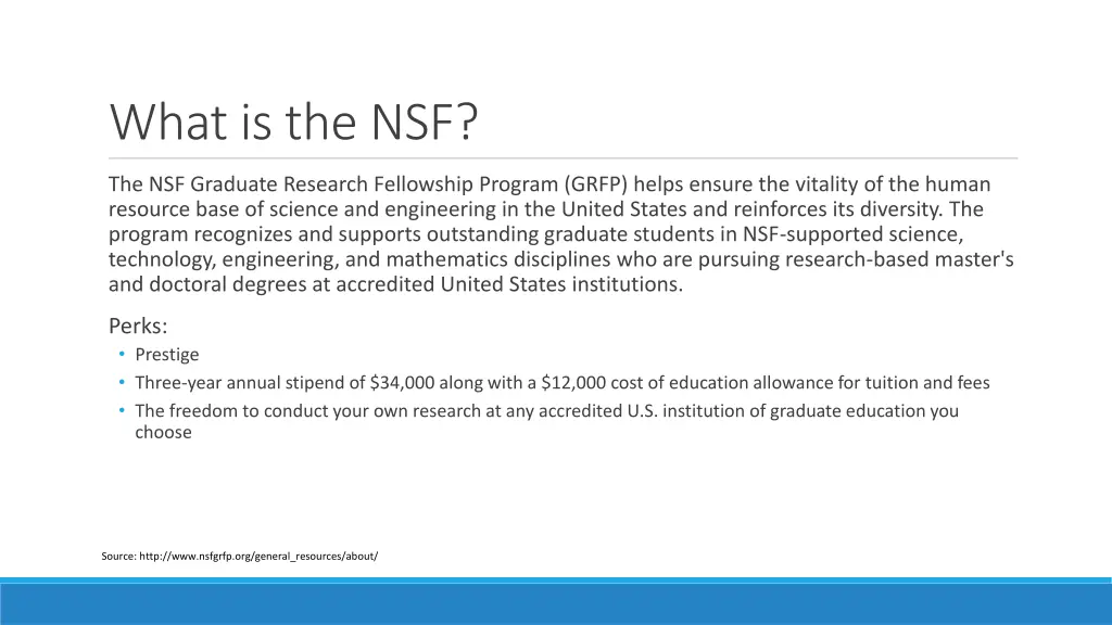 what is the nsf