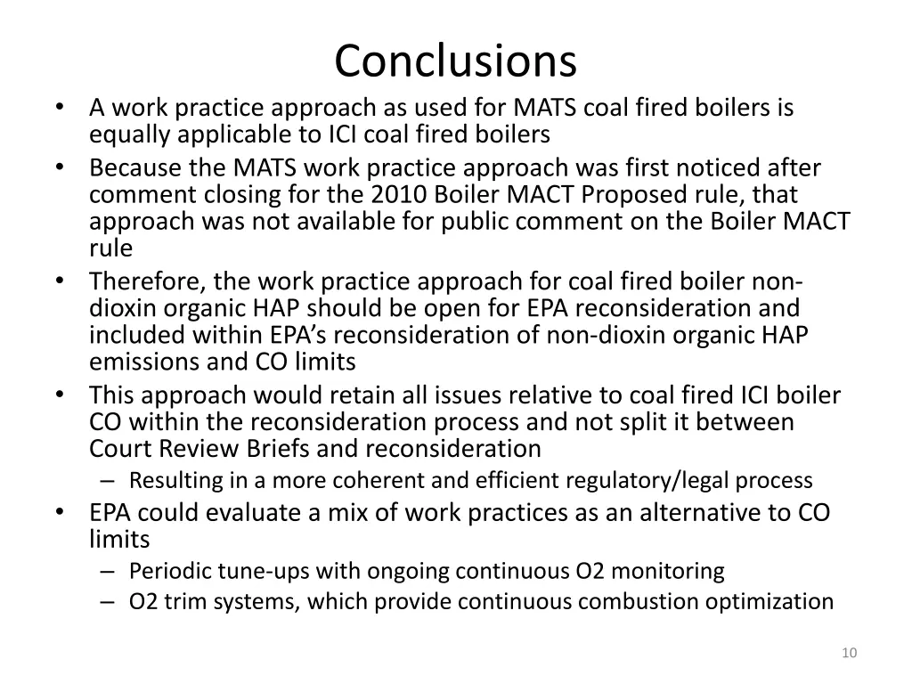 conclusions