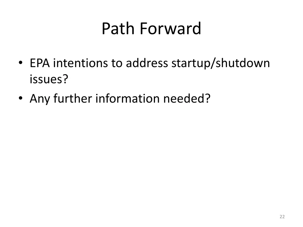 path forward