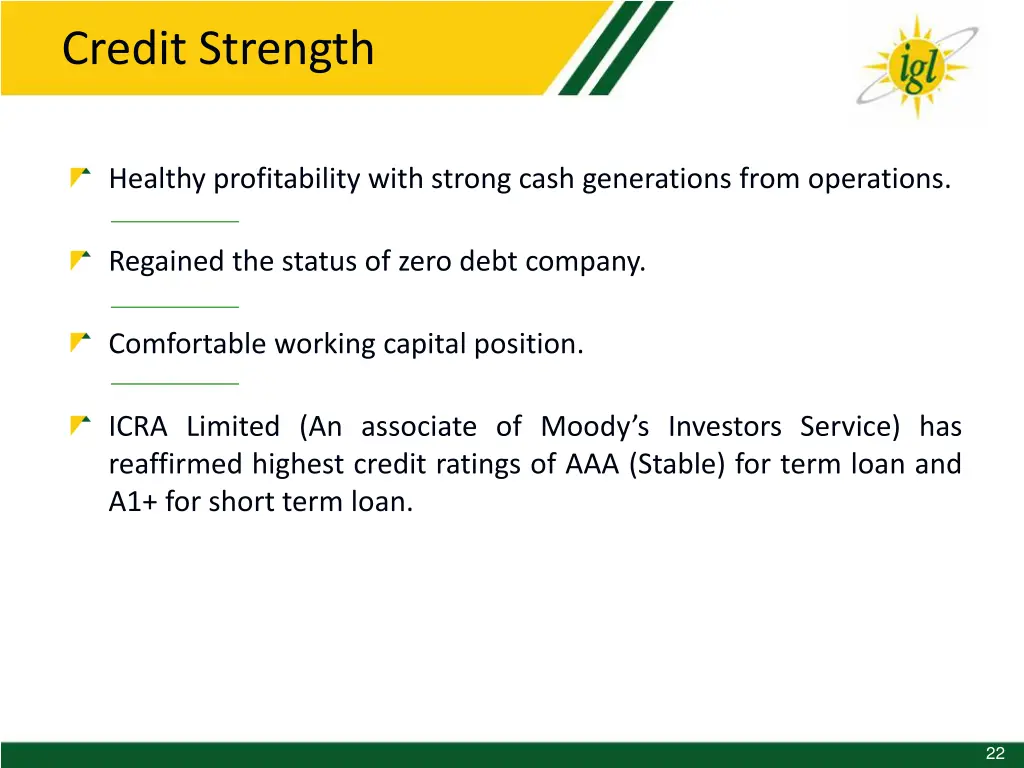 credit strength