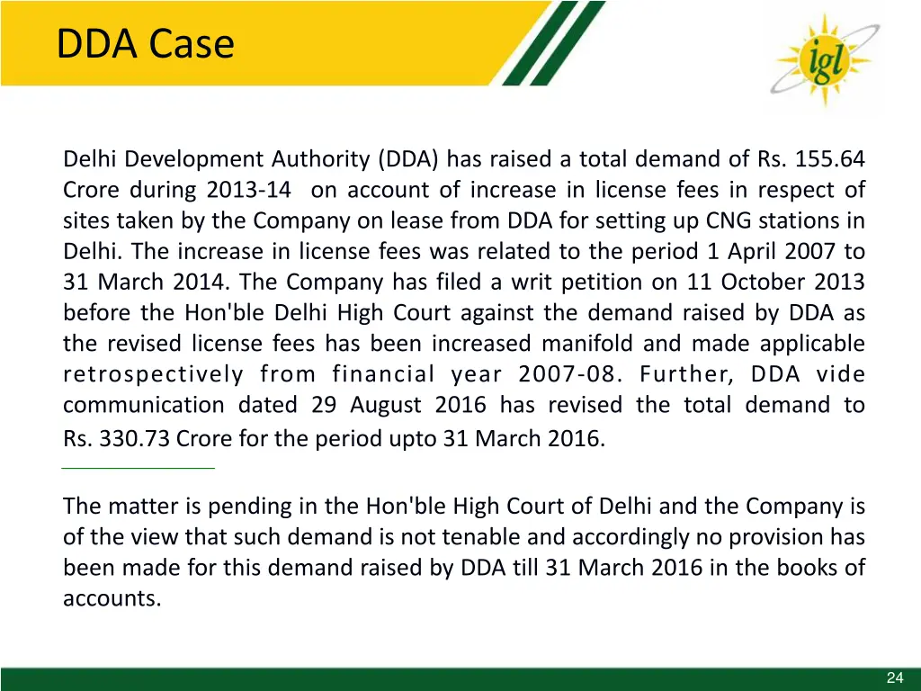dda case