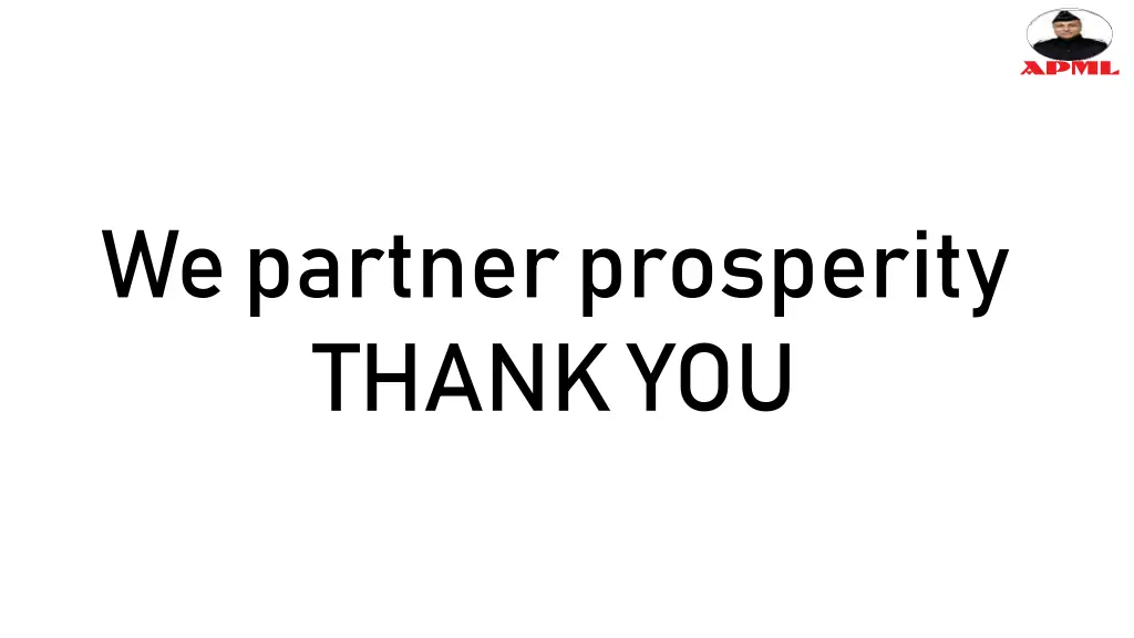 we partner prosperity thank you