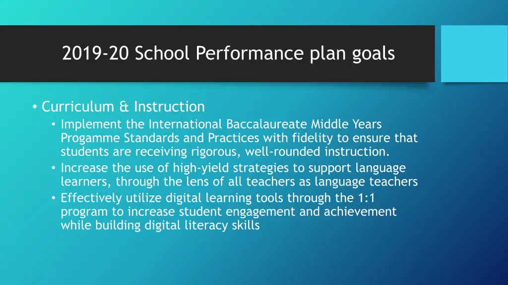 2019 20 school performance plan goals 2