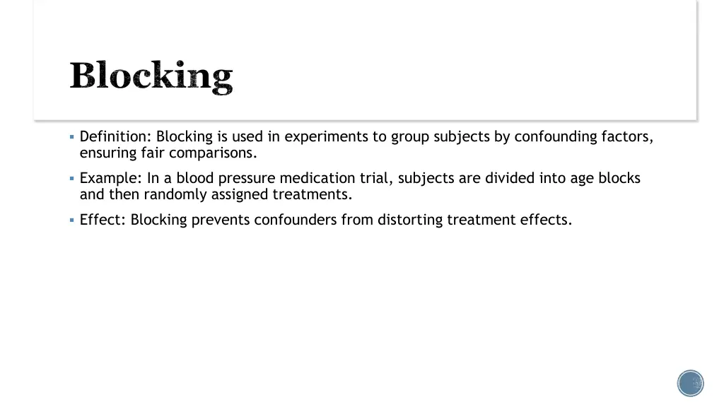 blocking