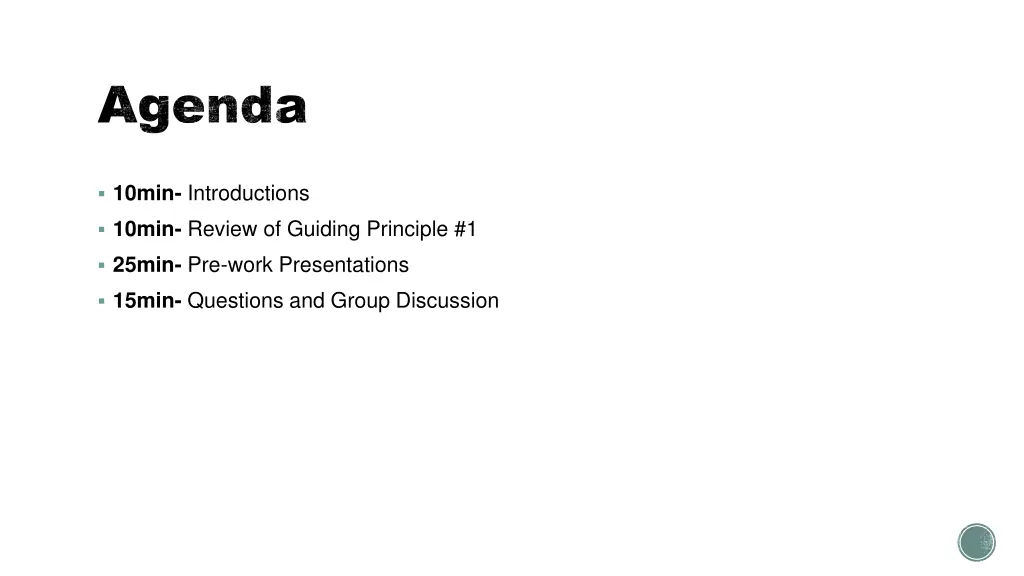 agenda