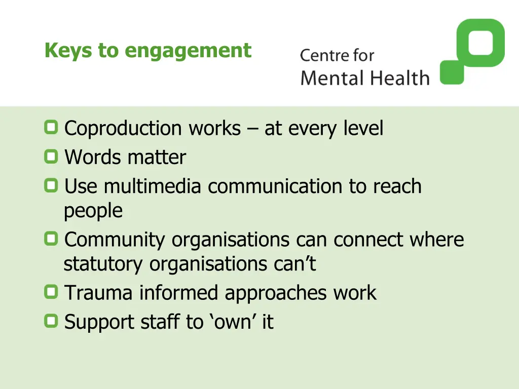 keys to engagement