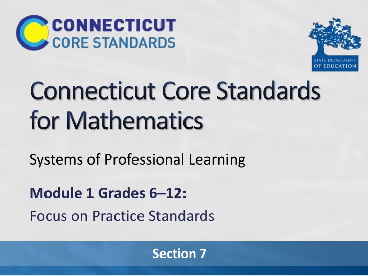 connecticut core standards for mathematics