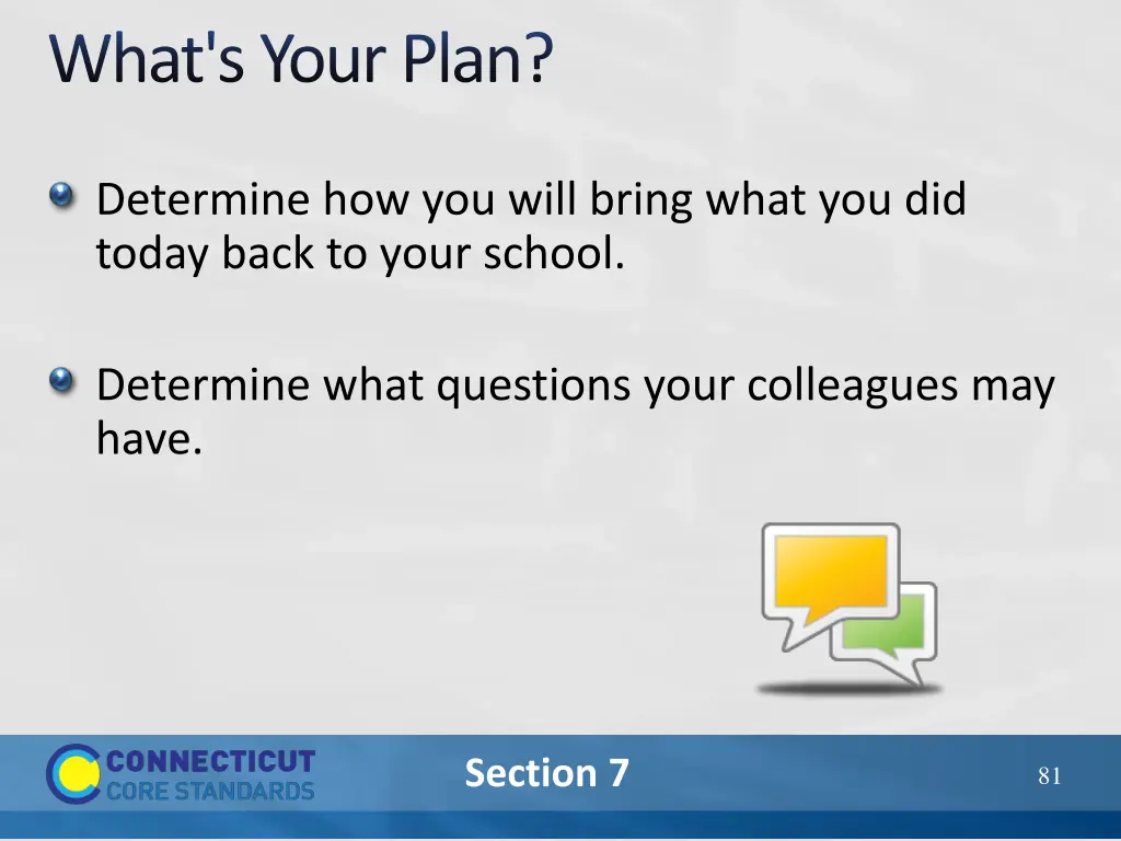 what s your plan