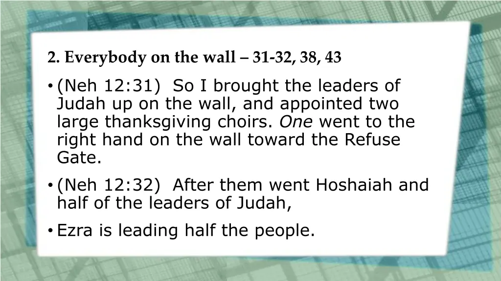 2 everybody on the wall