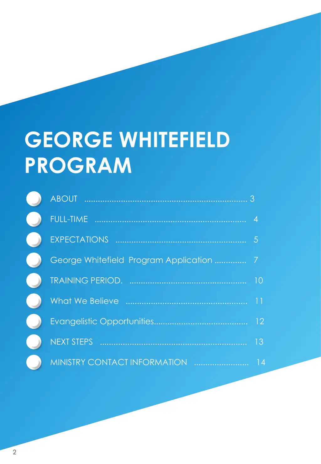 george whitefield program