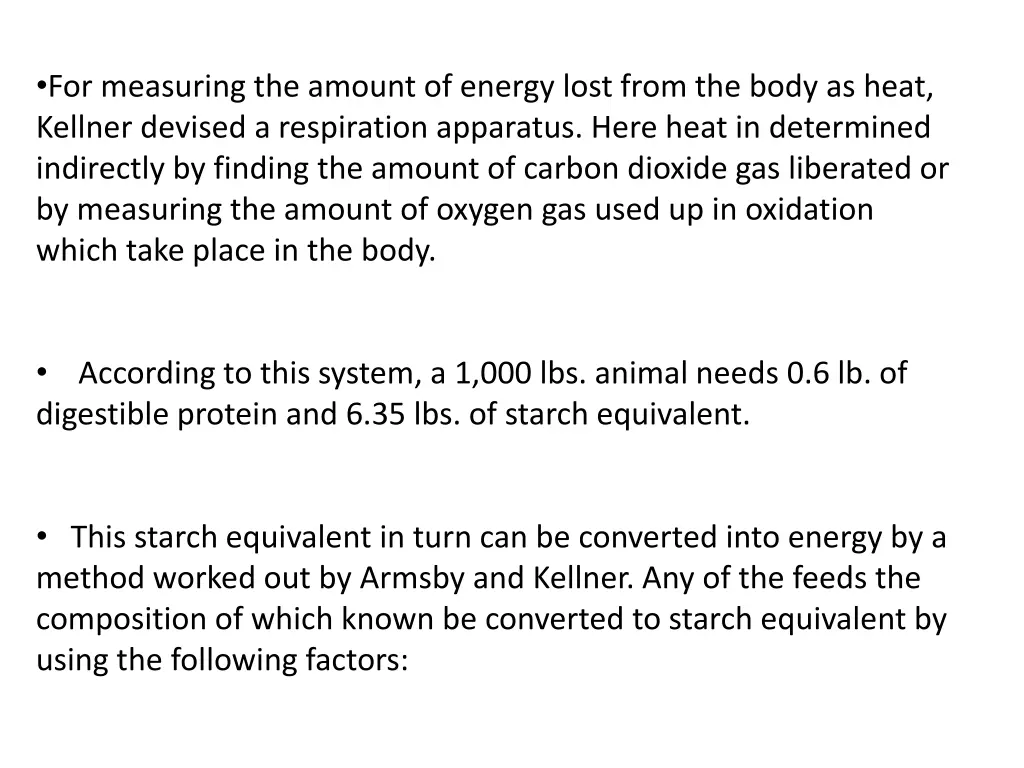 for measuring the amount of energy lost from