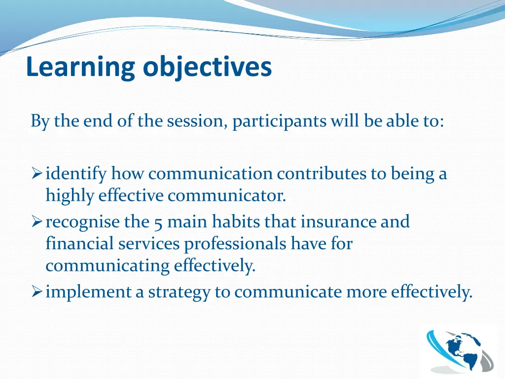 learning objectives