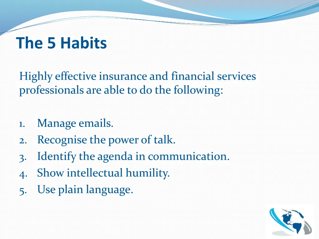the 5 habits