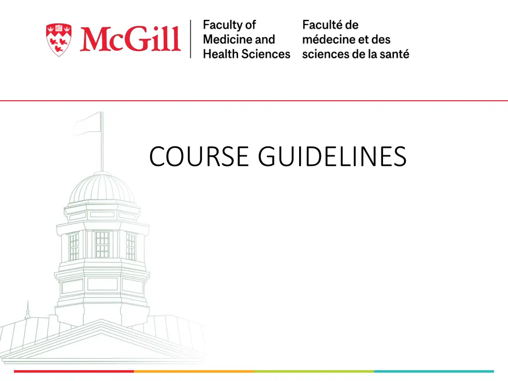 course guidelines