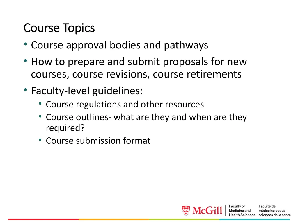 course topics course topics course approval