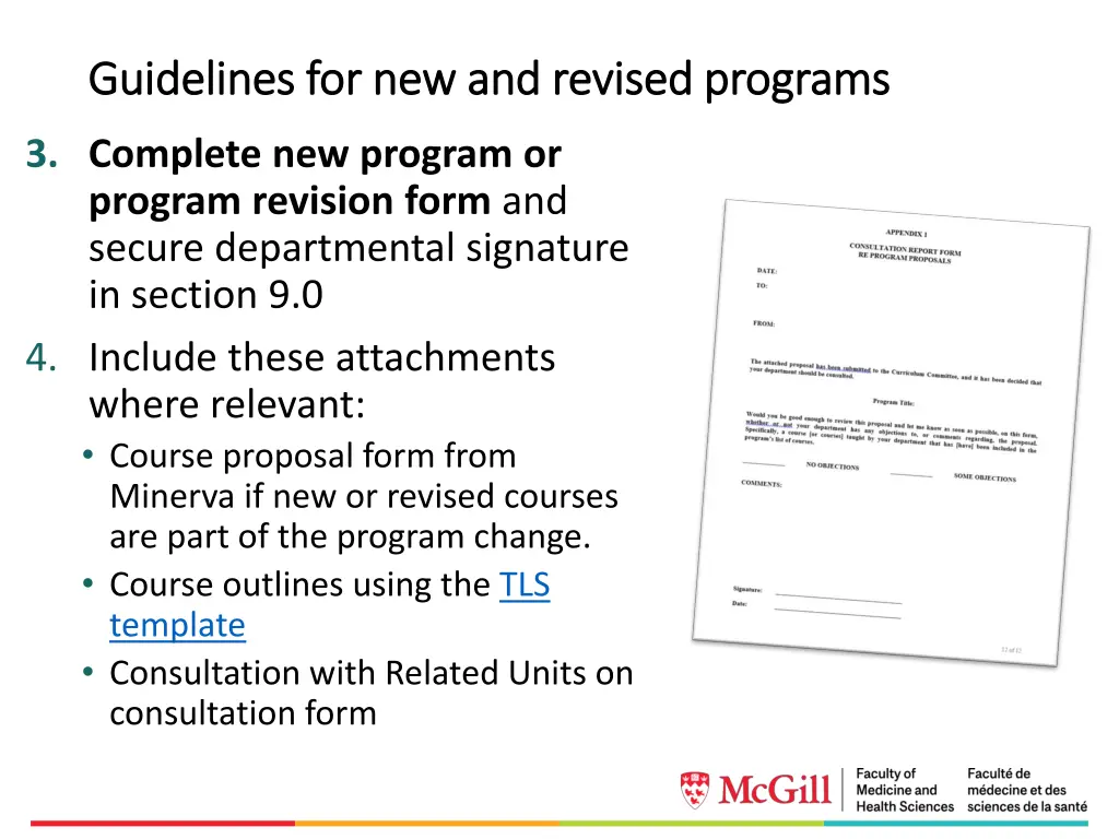 guidelines for new and revised programs