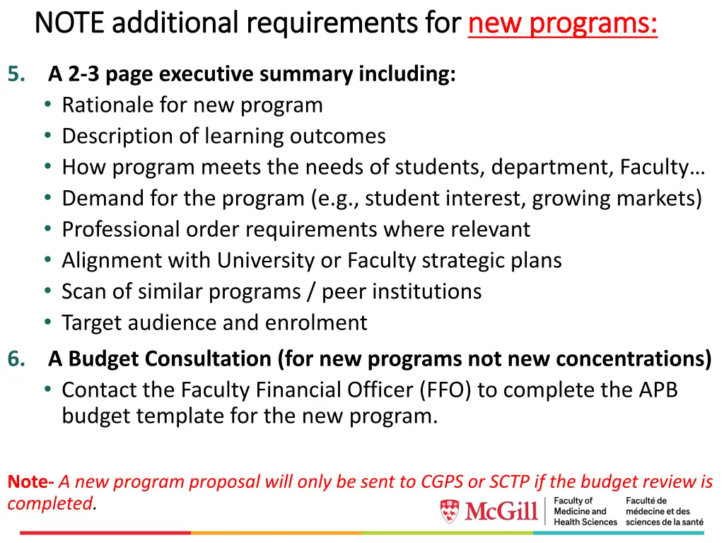 note additional requirements for note additional