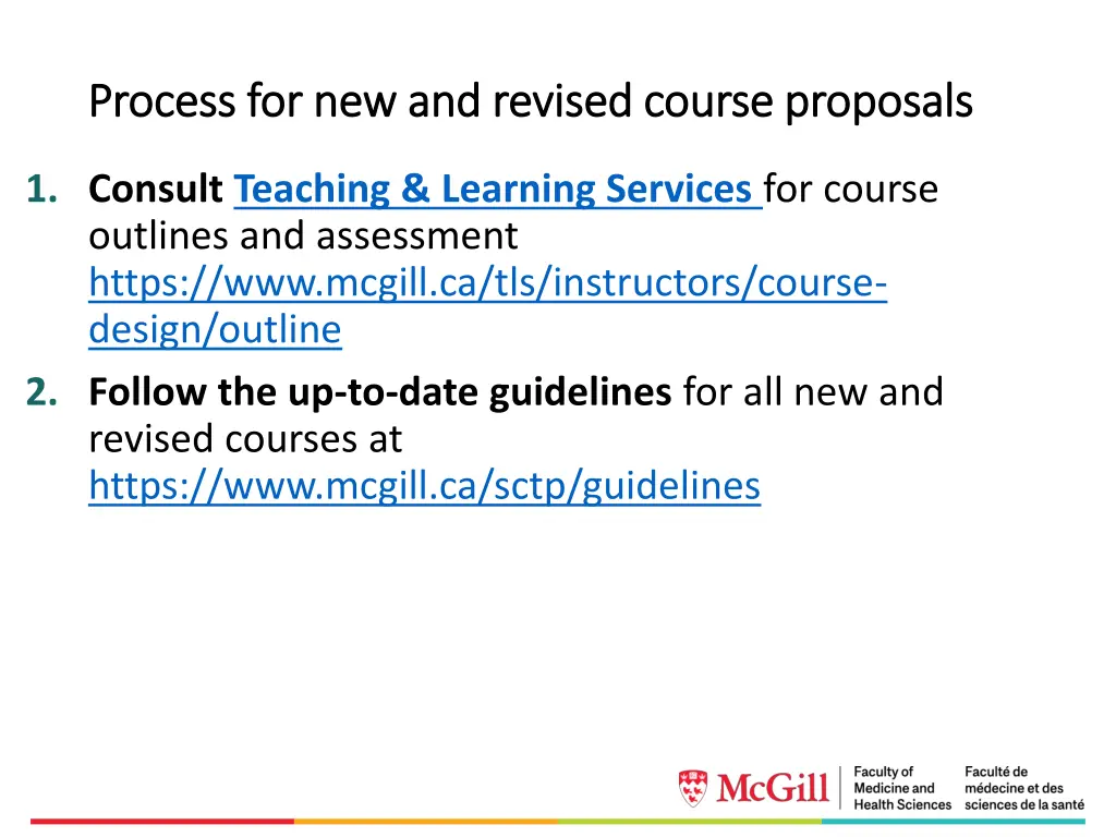 process for new and revised course proposals