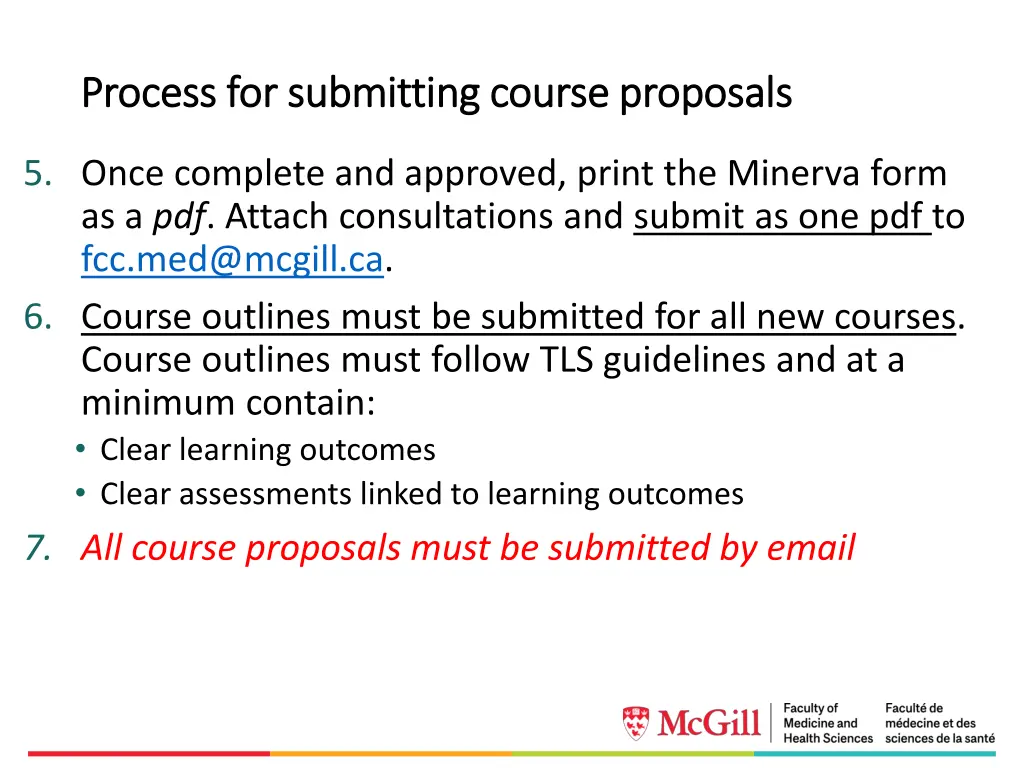process for submitting course proposals process