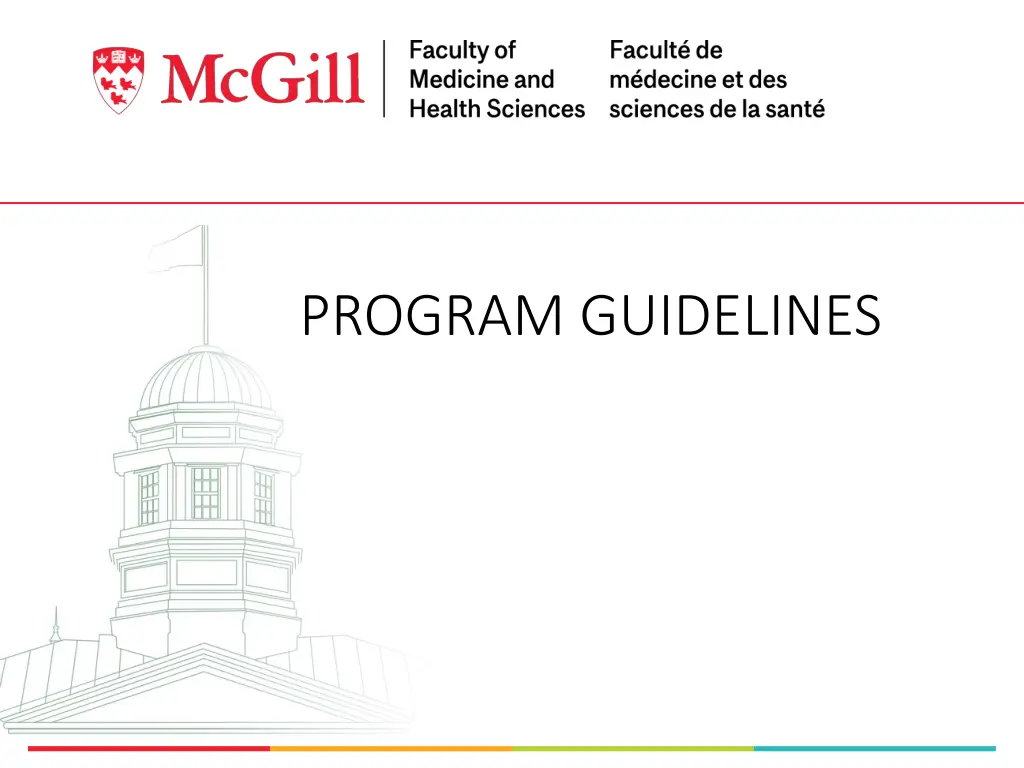 program guidelines