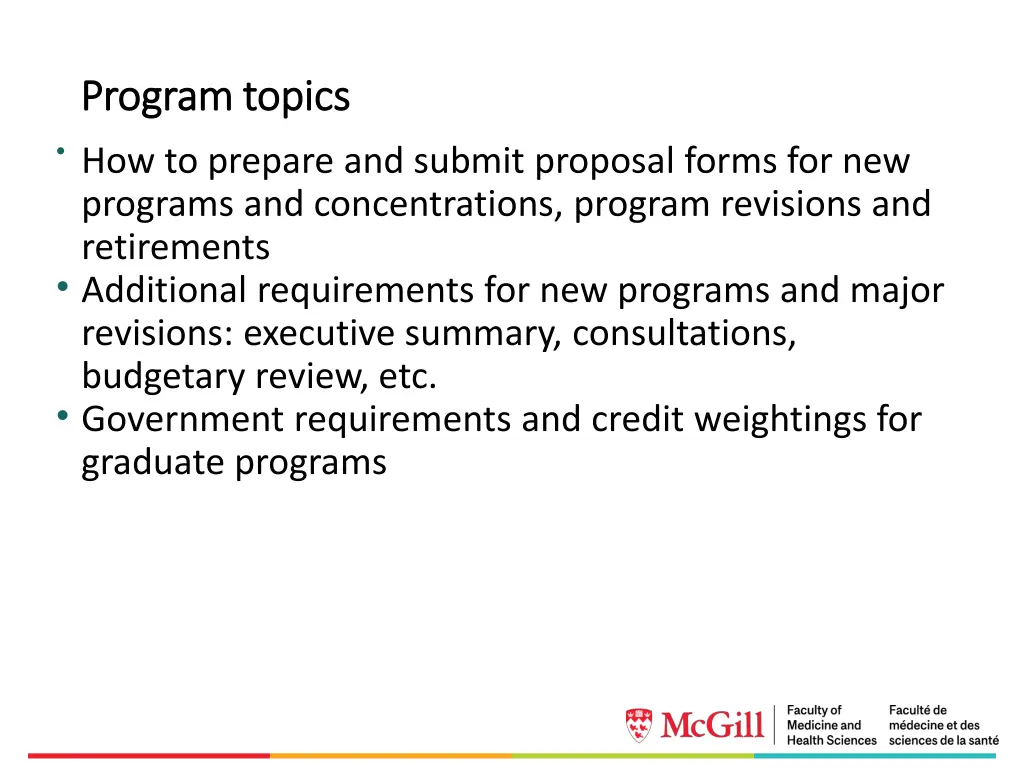 program topics program topics how to prepare