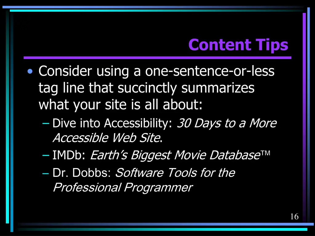 content tips 10