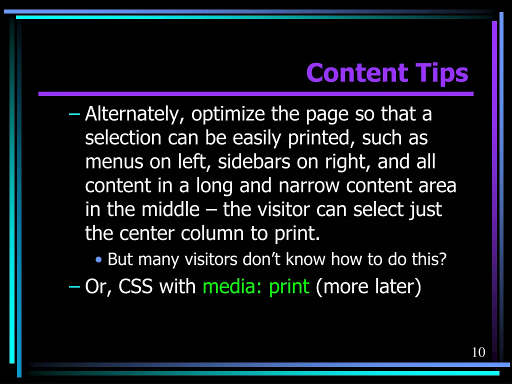 content tips 4
