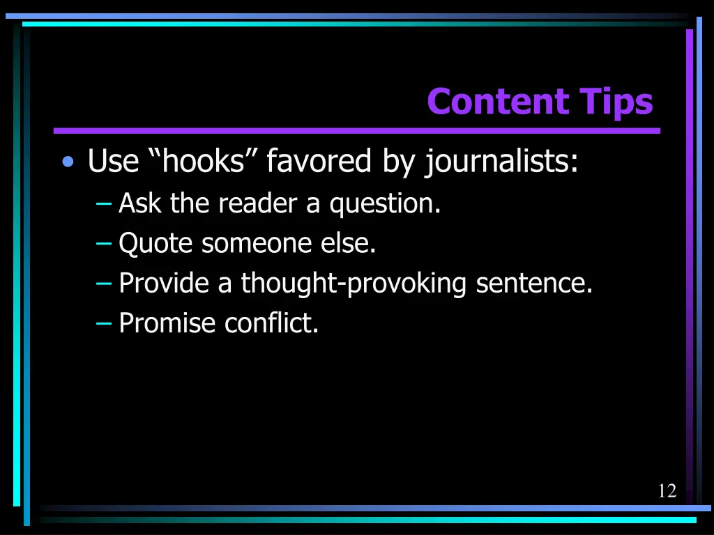 content tips 6