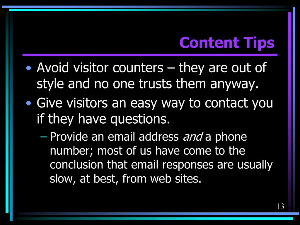 content tips 7