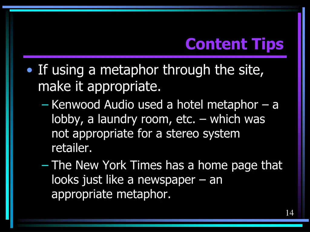 content tips 8