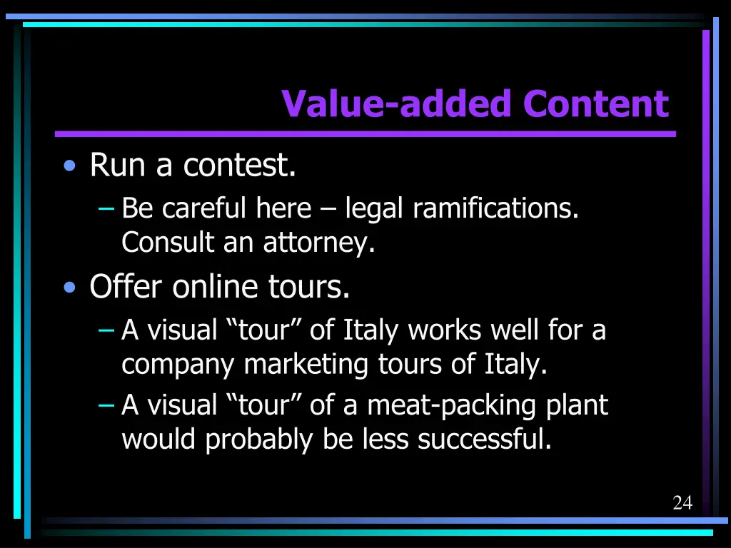 value added content 4