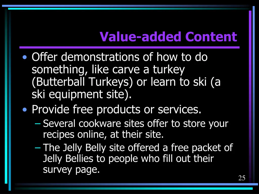 value added content 5