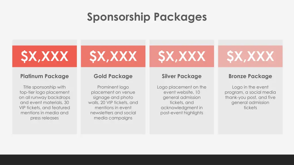 sponsorship packages