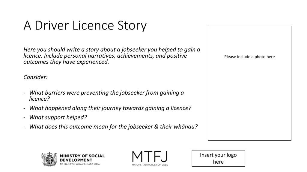 a driver licence story