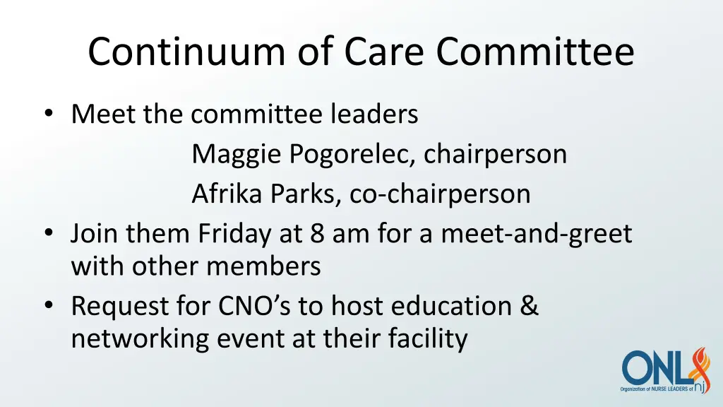 continuum of care committee 1