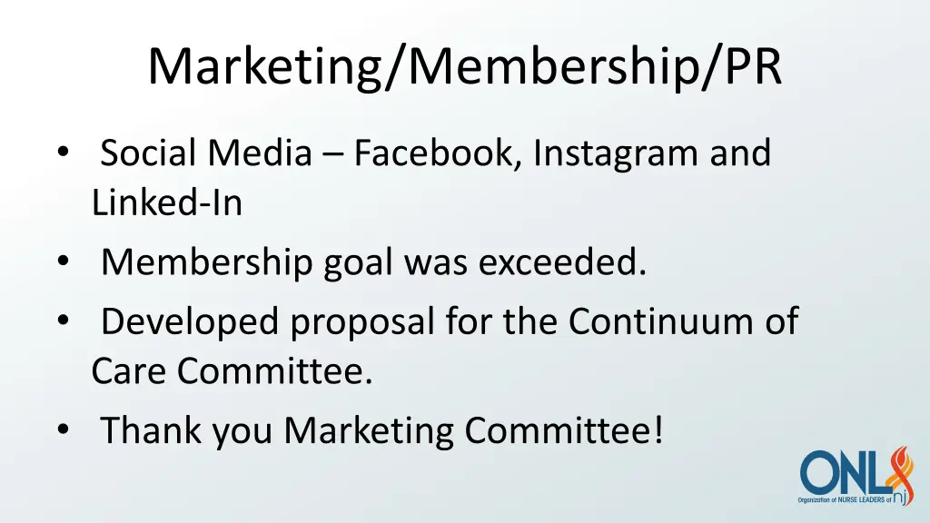 marketing membership pr