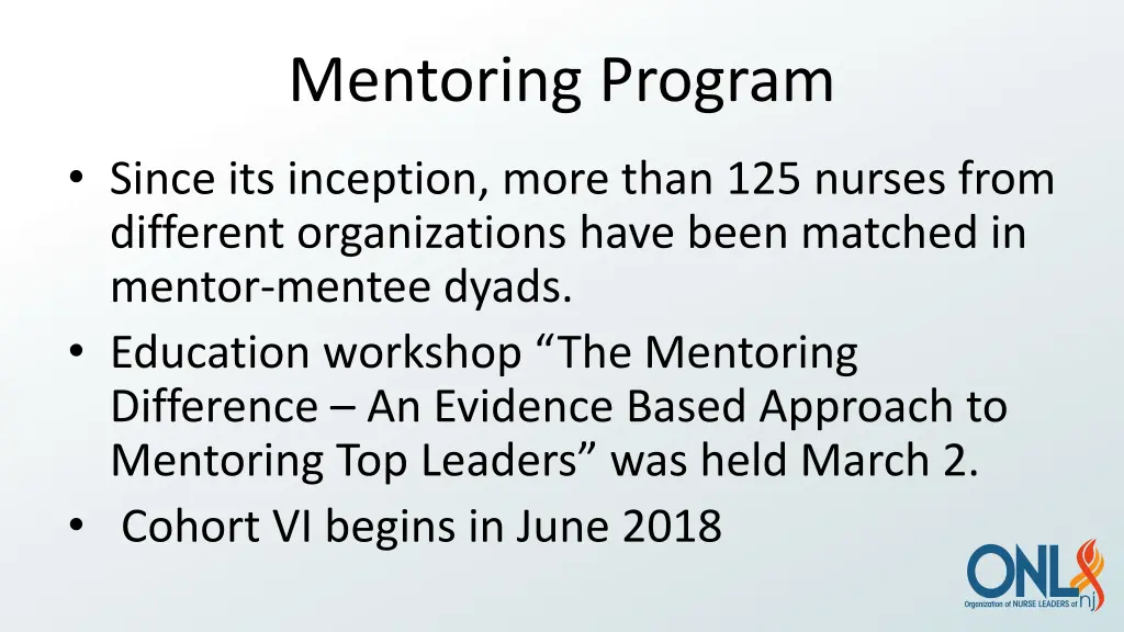 mentoring program
