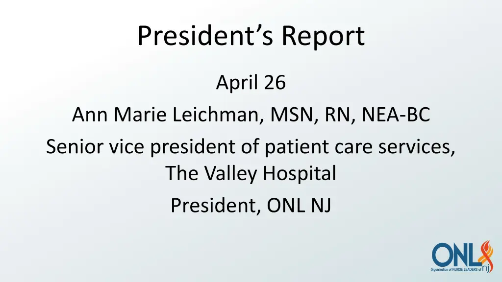 president s report