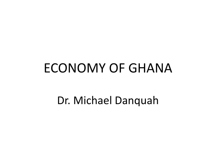 economy of ghana