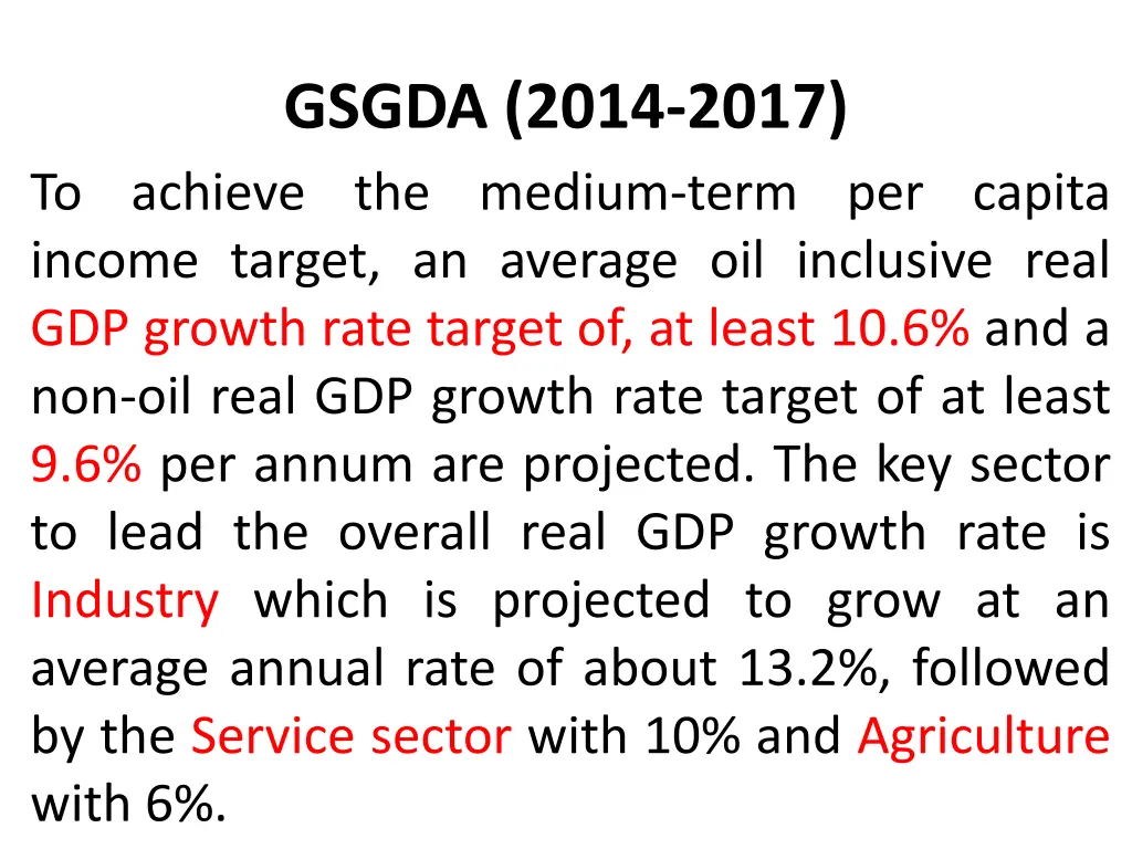 gsgda 2014 2017 to achieve the medium term