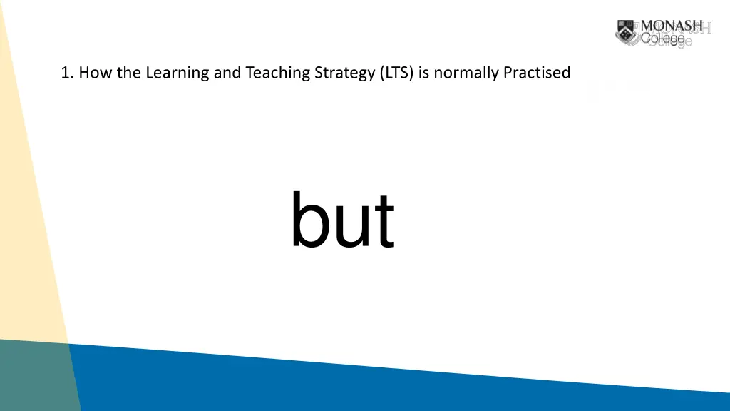 1 how the learning and teaching strategy 1