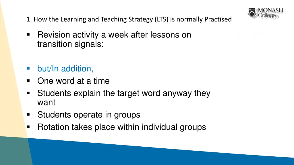 1 how the learning and teaching strategy 3