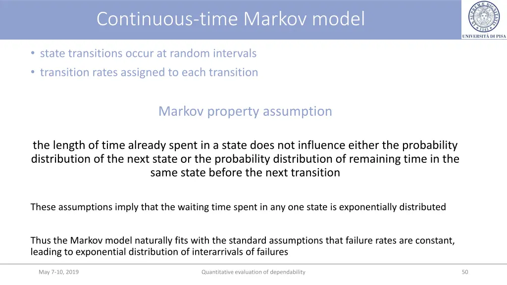 continuous time markov model