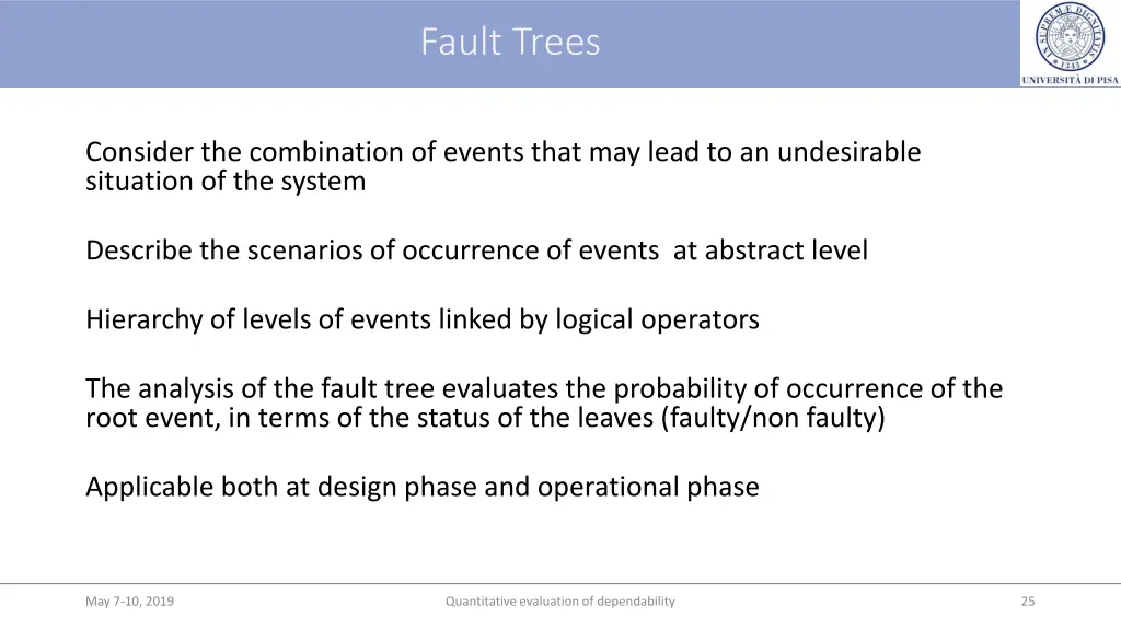 fault trees